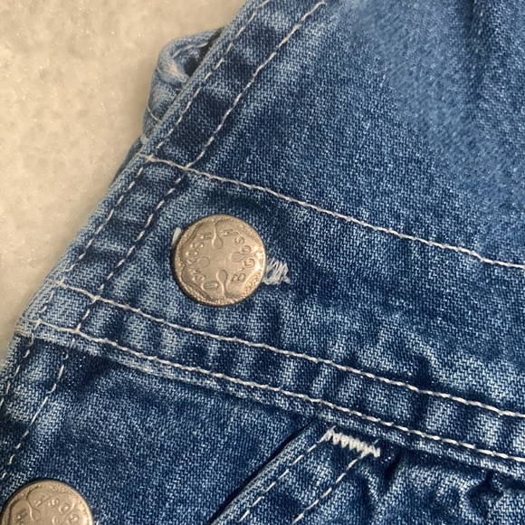 OshKosh Denim Overalls for little girls size 3T blue color - Picture 5 of 16